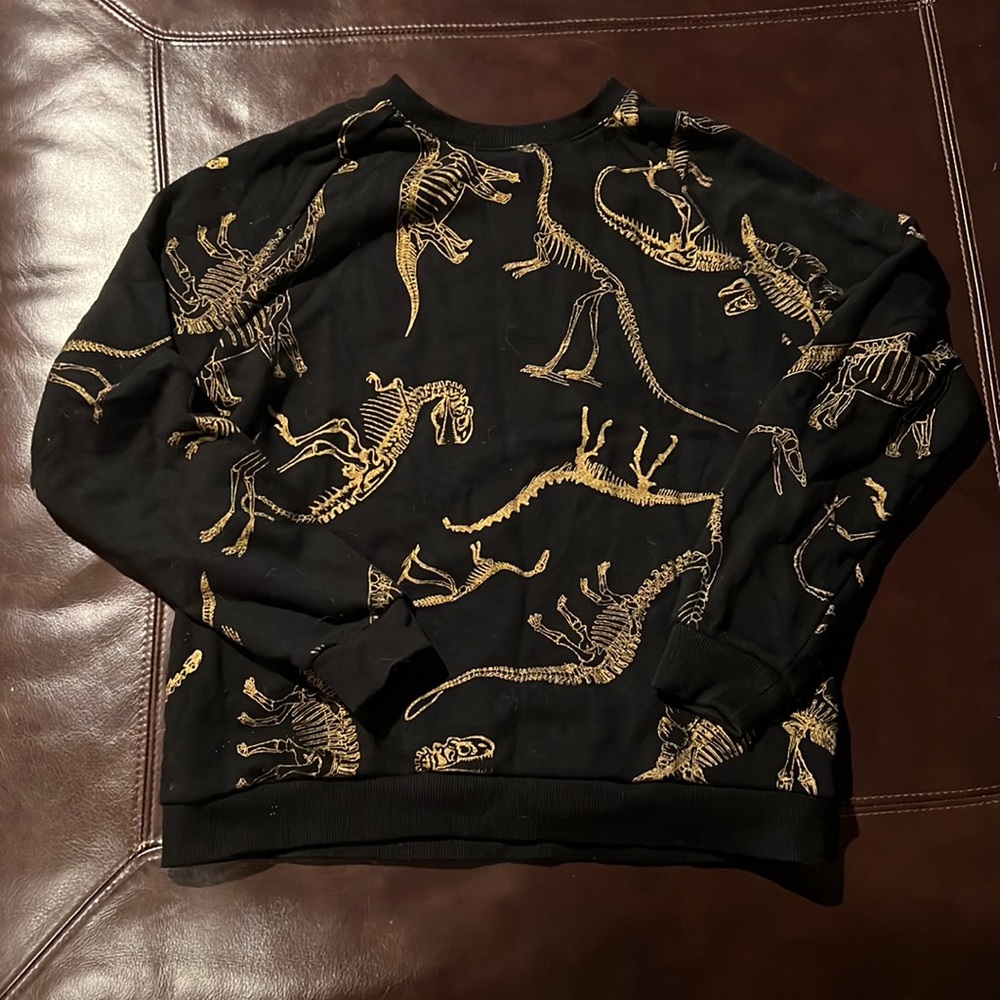 Golden Dinosaur Crewneck Sweatshirt